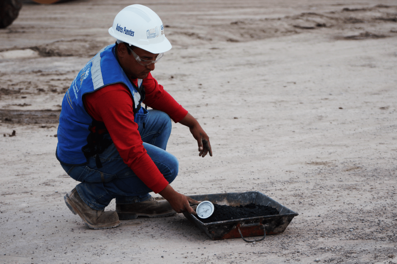 Medir temperatura de pavimento Medir temperatura de pavimento